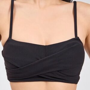 Black Ivy Wrap Sports Bra